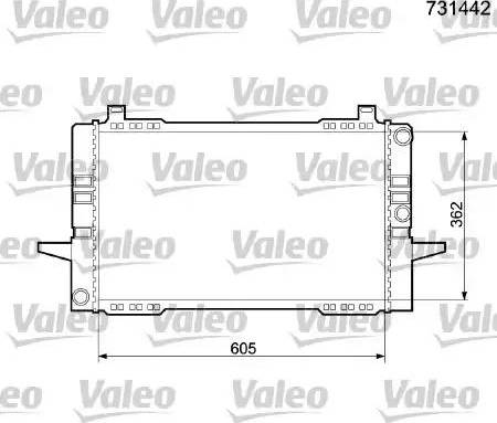 Valeo 731442 - Radiatore, Raffreddamento motore autozon.pro