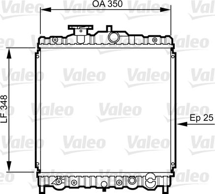 Valeo 731459 - Radiatore, Raffreddamento motore autozon.pro