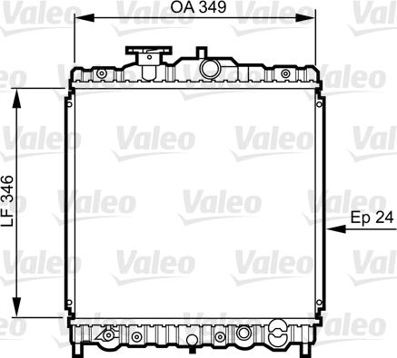 Valeo 731458 - Radiatore, Raffreddamento motore autozon.pro