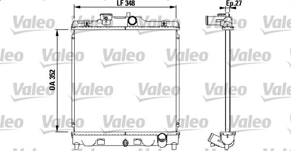 Valeo 731468 - Radiatore, Raffreddamento motore autozon.pro