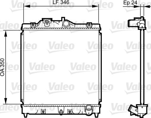 Valeo 731434 - Radiatore, Raffreddamento motore autozon.pro