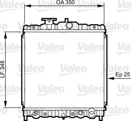 Valeo 731474 - Radiatore, Raffreddamento motore autozon.pro