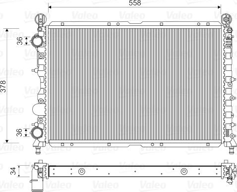 Valeo 731591 - Radiatore, Raffreddamento motore autozon.pro