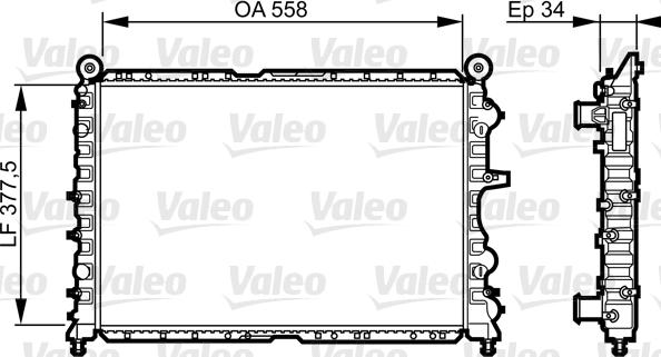 Valeo 731592 - Radiatore, Raffreddamento motore autozon.pro