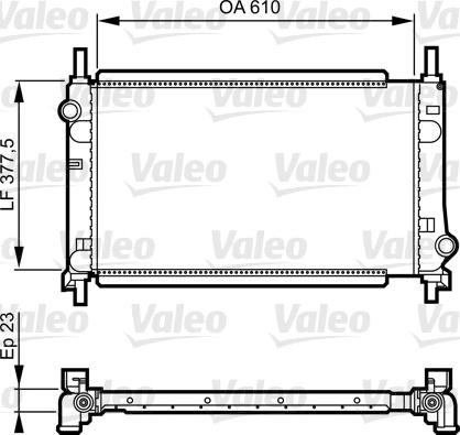 Valeo 731550 - Radiatore, Raffreddamento motore autozon.pro