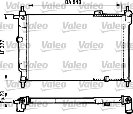 Valeo 731551 - Radiatore, Raffreddamento motore autozon.pro