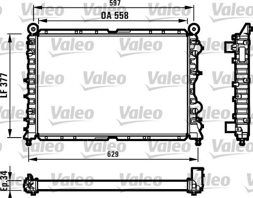 Valeo 731561 - Radiatore, Raffreddamento motore autozon.pro