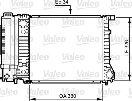 Valeo 731509 - Radiatore, Raffreddamento motore autozon.pro