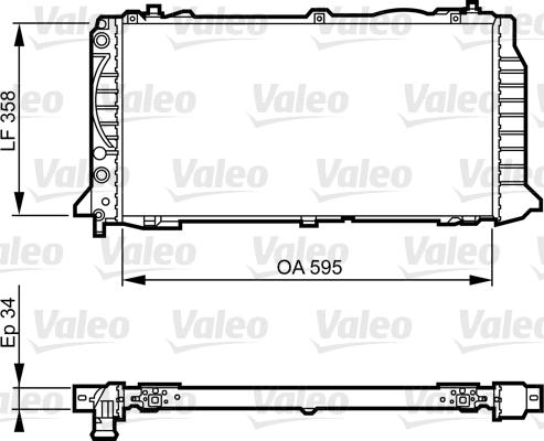 Valeo 731501 - Radiatore, Raffreddamento motore autozon.pro