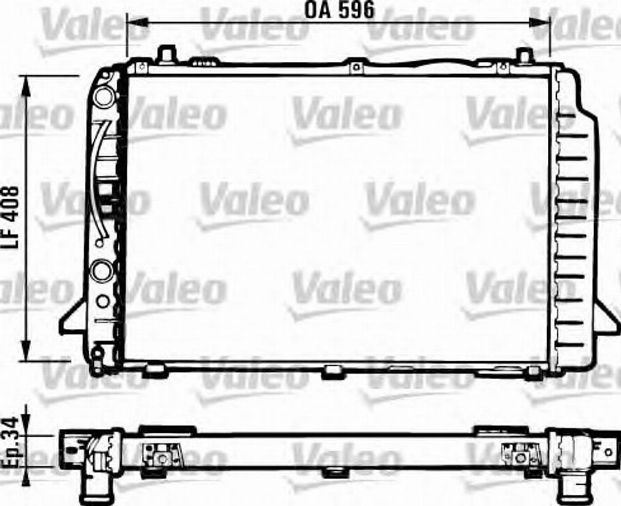 Valeo 731502 - Radiatore, Raffreddamento motore autozon.pro