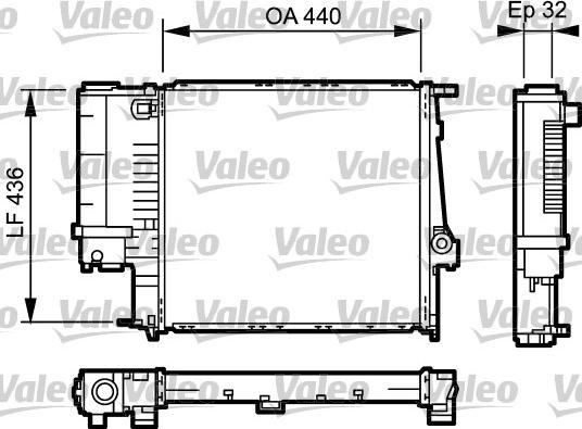 Valeo 731511 - Radiatore, Raffreddamento motore autozon.pro