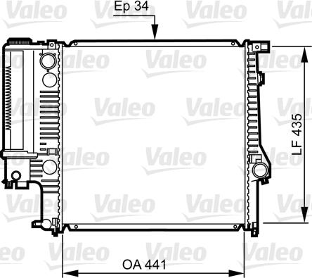 Valeo 731512 - Radiatore, Raffreddamento motore autozon.pro