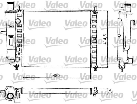 Valeo 731582 - Radiatore, Raffreddamento motore autozon.pro