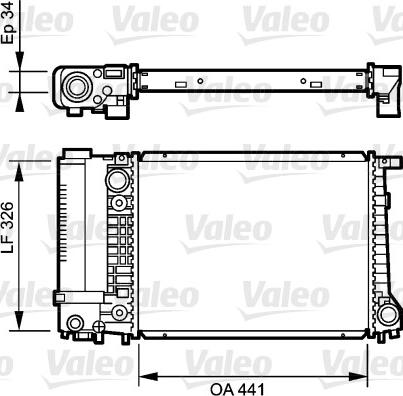 Valeo 731520 - Radiatore, Raffreddamento motore autozon.pro