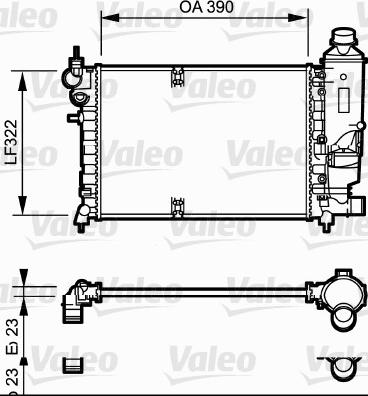 Valeo 731528 - Radiatore, Raffreddamento motore autozon.pro