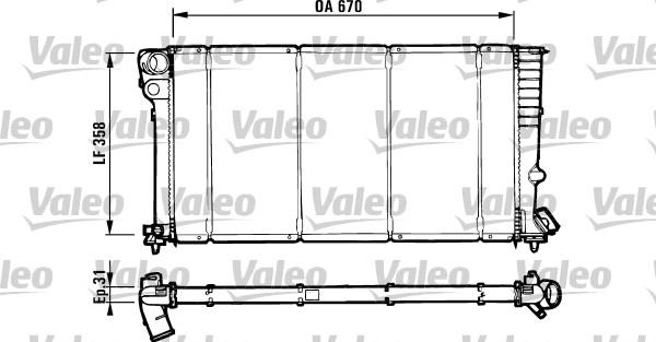 Valeo 731571 - Radiatore, Raffreddamento motore autozon.pro