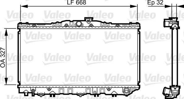 Valeo 731698 - Radiatore, Raffreddamento motore autozon.pro