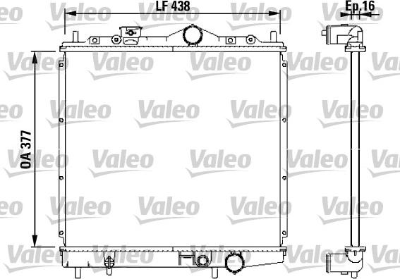 Valeo 731647 - Radiatore, Raffreddamento motore autozon.pro