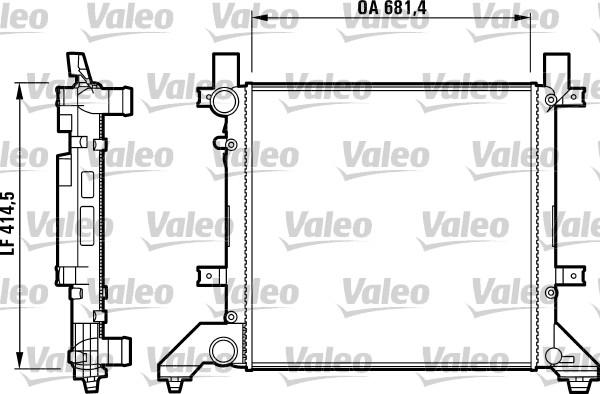 Valeo 731605 - Radiatore, Raffreddamento motore autozon.pro