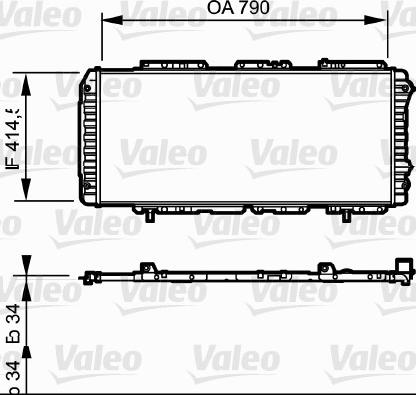 Valeo 731611 - Radiatore, Raffreddamento motore autozon.pro