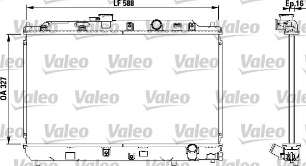 Valeo 731634 - Radiatore, Raffreddamento motore autozon.pro