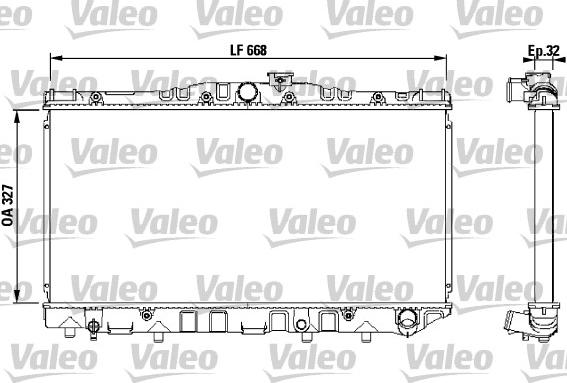 Valeo 731095 - Radiatore, Raffreddamento motore autozon.pro