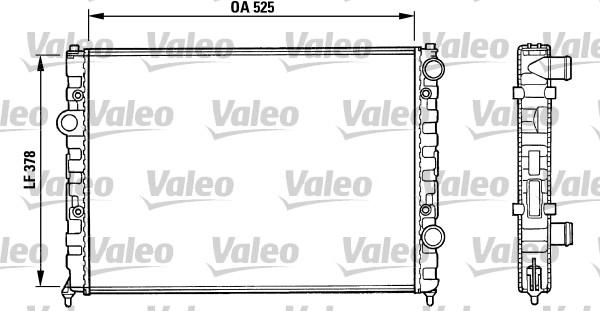 Valeo 731005 - Radiatore, Raffreddamento motore autozon.pro