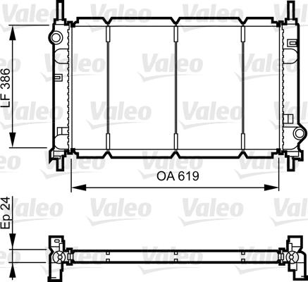 Valeo 731011 - Radiatore, Raffreddamento motore autozon.pro