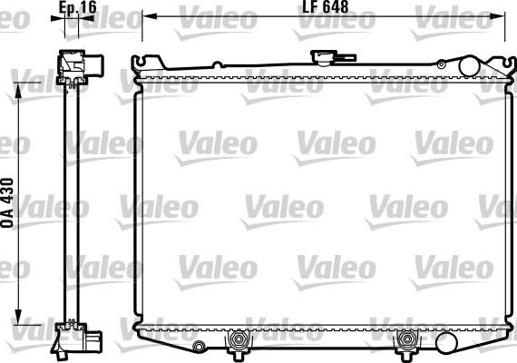 Valeo 731085 - Radiatore, Raffreddamento motore autozon.pro