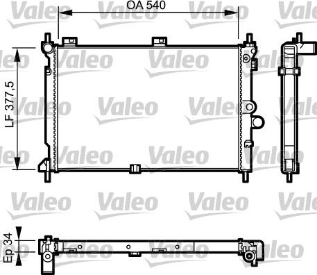 Valeo 731022 - Radiatore, Raffreddamento motore autozon.pro