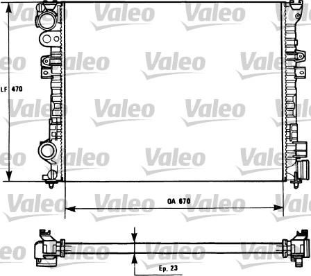 Valeo 731166 - Radiatore, Raffreddamento motore autozon.pro