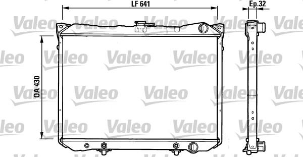 Valeo 731160 - Radiatore, Raffreddamento motore autozon.pro