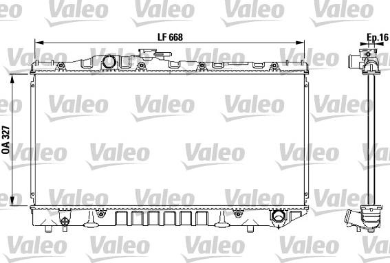 Valeo 731 115 - Radiatore, Raffreddamento motore autozon.pro