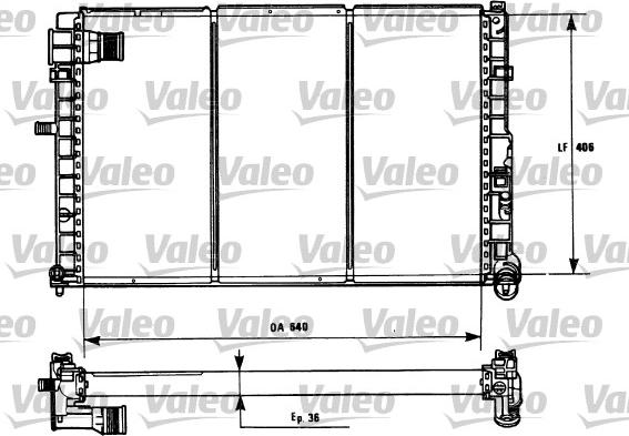 Valeo 731185 - Radiatore, Raffreddamento motore autozon.pro