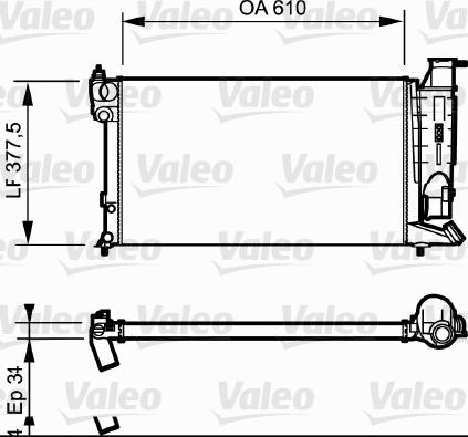 Valeo 731180 - Radiatore, Raffreddamento motore autozon.pro