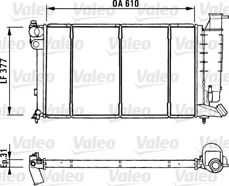 Valeo 731181 - Radiatore, Raffreddamento motore autozon.pro