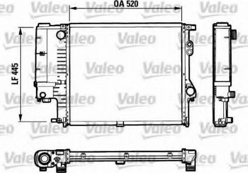 Valeo 731125 - Radiatore, Raffreddamento motore autozon.pro