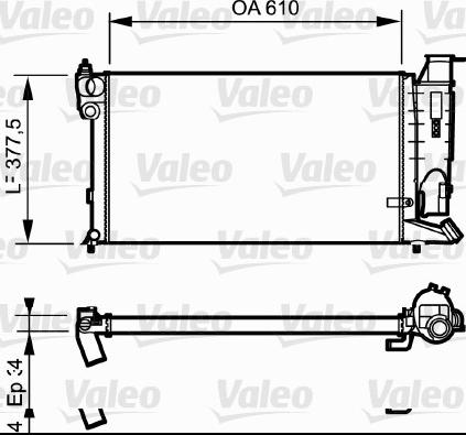 Valeo 731176 - Radiatore, Raffreddamento motore autozon.pro