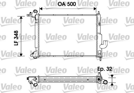 Valeo 731845 - Radiatore, Raffreddamento motore autozon.pro