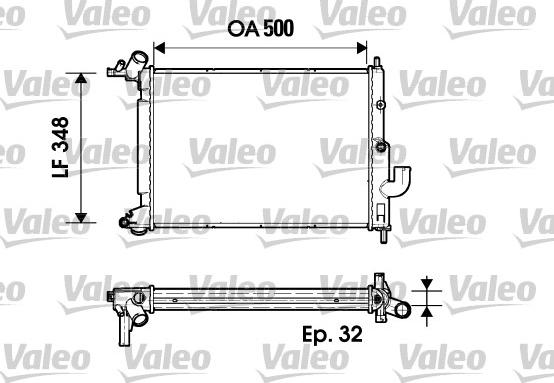 Valeo 731846 - Radiatore, Raffreddamento motore autozon.pro