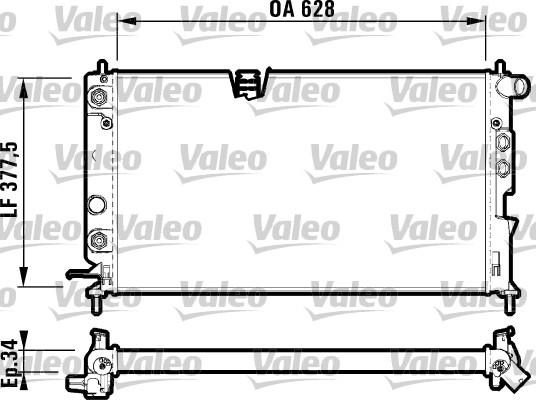 Valeo 731847 - Radiatore, Raffreddamento motore autozon.pro