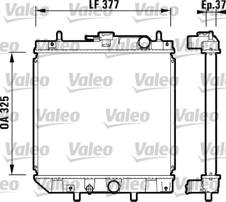 Valeo 731857 - Radiatore, Raffreddamento motore autozon.pro