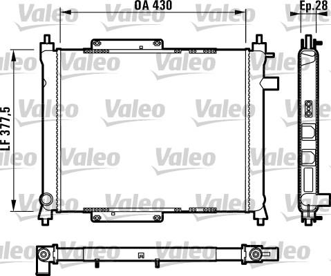 Valeo 731815 - Radiatore, Raffreddamento motore autozon.pro