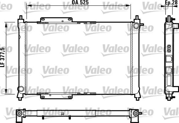 Valeo 731816 - Radiatore, Raffreddamento motore autozon.pro