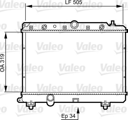 Valeo 731817 - Radiatore, Raffreddamento motore autozon.pro