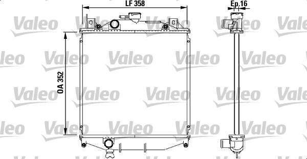 Valeo 731828 - Radiatore, Raffreddamento motore autozon.pro