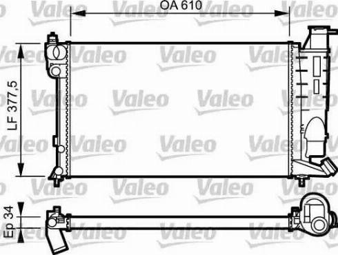 Valeo 731390 - Radiatore, Raffreddamento motore autozon.pro