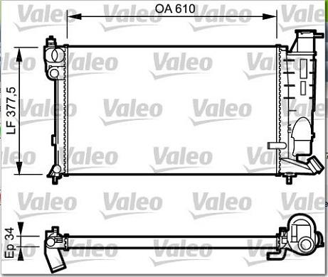 Valeo 731391 - Radiatore, Raffreddamento motore autozon.pro