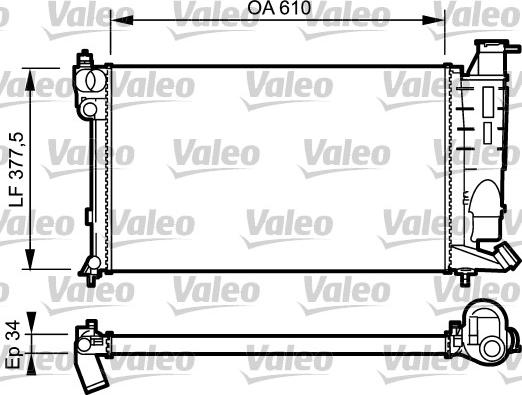 Valeo 731389 - Radiatore, Raffreddamento motore autozon.pro