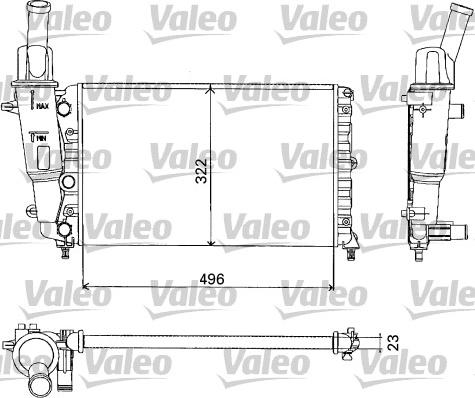 Valeo 731375 - Radiatore, Raffreddamento motore autozon.pro